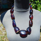 149 gr 13 beads Big Necklace Indonesian blue Amber for Healing FRN16