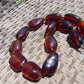 111 gr 13 beads Big Necklace Indonesian blue Amber for Healing FRN8