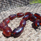 111 gr 13 beads Big Necklace Indonesian blue Amber for Healing FRN8