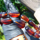 111 gr 13 beads Big Necklace Indonesian blue Amber for Healing FRN8