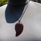 Natural Indonesian Amber Pendant Magatama, 12,8 gram Amber Comma Pendant,Unique Statement Gift for Men Women 26N33