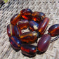 105 gr 13 beads Big Necklace Indonesian blue Amber for Healing FRN4