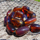 105 gr 13 beads Big Necklace Indonesian blue Amber for Healing FRN4