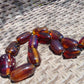 105 gr 13 beads Big Necklace Indonesian blue Amber for Healing FRN4