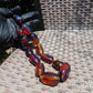 105 gr 13 beads Big Necklace Indonesian blue Amber for Healing FRN4