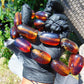 105 gr 13 beads Big Necklace Indonesian blue Amber for Healing FRN4