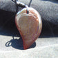 Natural Indonesian Blue Amber Pendant Magatama, 13 gram Blue Amber Comma Pendant,Unique Statement Gift for Men Women 26y51