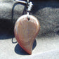 Natural Indonesian Blue Amber Pendant Magatama, 13 gram Blue Amber Comma Pendant,Unique Statement Gift for Men Women 26y51
