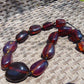 145 gr 13 beads Big Necklace Indonesian blue Amber for Healing FRN13