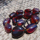 145 gr 13 beads Big Necklace Indonesian blue Amber for Healing FRN13