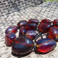 145 gr 13 beads Big Necklace Indonesian blue Amber for Healing FRN13