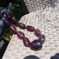 145 gr 13 beads Big Necklace Indonesian blue Amber for Healing FRN13