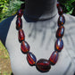 145 gr 13 beads Big Necklace Indonesian blue Amber for Healing FRN13