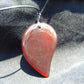 Natural Indonesian Red Amber Pendant Magatama, 12 gram Red Amber Comma Pendant,Unique Statement Gift for Men Women 26y53