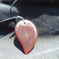 Natural Indonesian Red Amber Pendant Magatama, 12 gram Red Amber Comma Pendant,Unique Statement Gift for Men Women 26y53