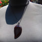 Natural Indonesian Red Amber Pendant Magatama, 11 gram Red Amber Comma Pendant,Unique Statement Gift for Men Women 26A52