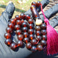 42 gr Hand Tasbih Mesbah Rosary 32 Beads 12 mm Indonesian Cherry Red Amber for Healing BT2