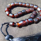 10 gr Komboloi Rosary 22 Beads 12x12 mm Indonesian Dark Red Amber for Healing TU10