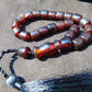 10 gr Komboloi Rosary 22 Beads 12x12 mm Indonesian Dark Red Amber for Healing TU10