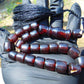 10 gr Komboloi Rosary 22 Beads 12x12 mm Indonesian Dark Red Amber for Healing TU10