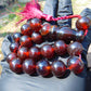 54 gr hand Tasbih 17 Beads 18 mm Indonesian Red Amber for Healing BT8