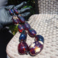 226 gr 11 beads Big Necklace Indonesian blue Amber for Healing FRN2