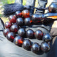 56 gr hand Tasbih 17 Beads 18 mm Indonesian Black Blue Amber for Healing BT10