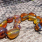 115 gr 15 beads Big Necklace Indonesian blue Amber for Healing FRN5