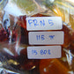 115 gr 15 beads Big Necklace Indonesian blue Amber for Healing FRN5