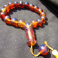 53 gr Hand Tasbih 17 Beads 18 mm Indonesian Yellow Blue Amber for Healing BT9