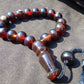 53 gr Hand Tasbih 17 Beads 18 mm Indonesian Dark Red Amber for Healing BT5