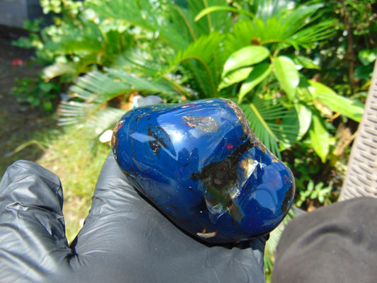 175 gram Blue polished Indonesian Amber for Healing ML105