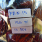 150 gr 13 beads Big Necklace Indonesian blue Amber for Healing FRN15