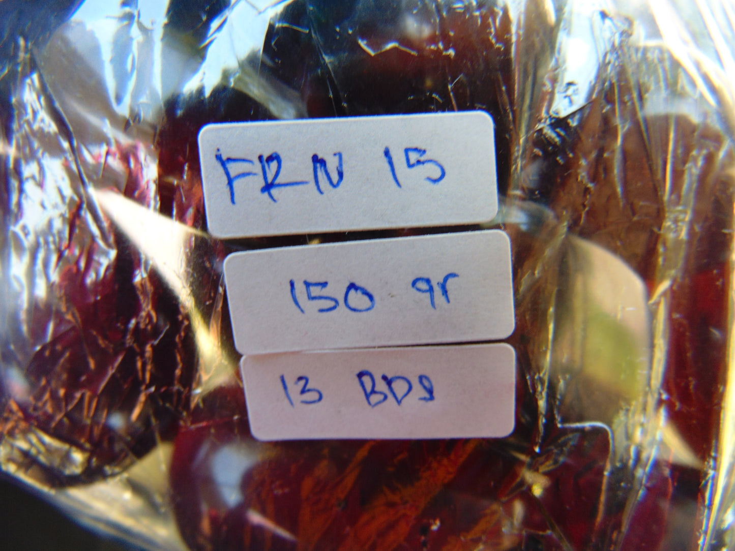 150 gr 13 beads Big Necklace Indonesian blue Amber for Healing FRN15