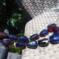 174 gr 13 beads Big Necklace Indonesian blue Amber for Healing FRN12