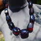 174 gr 13 beads Big Necklace Indonesian blue Amber for Healing FRN12