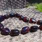 137 gr 15 beads Big Necklace Indonesian blue Amber for Healing FRN10