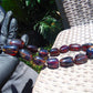 137 gr 15 beads Big Necklace Indonesian blue Amber for Healing FRN10