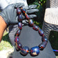 137 gr 15 beads Big Necklace Indonesian blue Amber for Healing FRN10