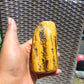 237 gram Polished Indonesia Yellow Fragrance Amber for Healing K611