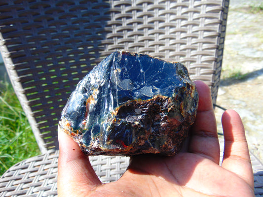 262 gram Rough Raw Indonesian Blue Amber for Healing RBAR55