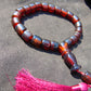 38 gr Komboloi Rosary 22 Beads 12x12 mm Indonesian Red Bluish Amber for Healing TU18