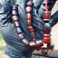 38 gr Komboloi Rosary 22 Beads 12x12 mm Indonesian Red Bluish Amber for Healing TU18