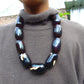 226 gr Big Necklace Indonesian Dark Blue Amber for Healing NEC27
