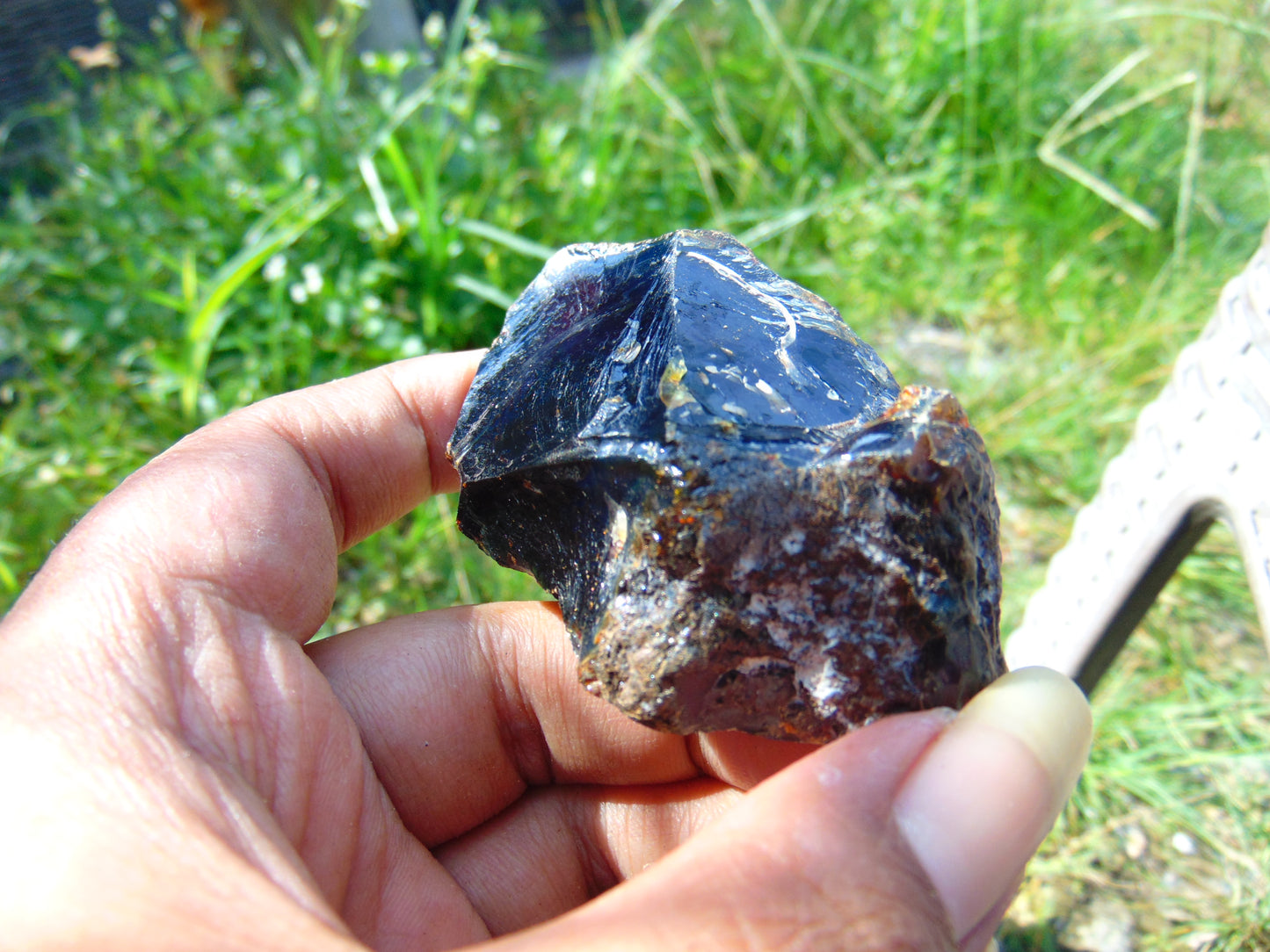 44 gram Rough Raw Indonesian Blue Amber for Healing AGRB132