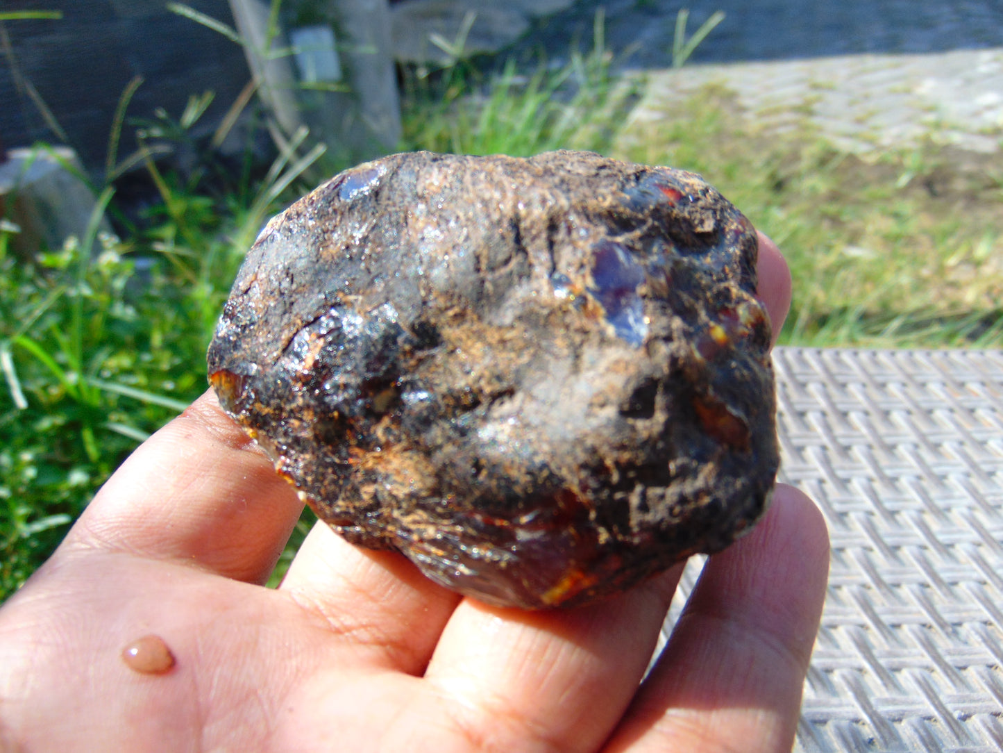 39 gram Rough Raw Indonesian Blue Amber for Healing RBAR77