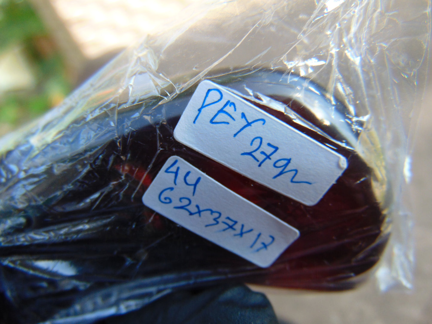 27 gr Big Pendant Indonesian Purple Red Amber for Healing PEY44