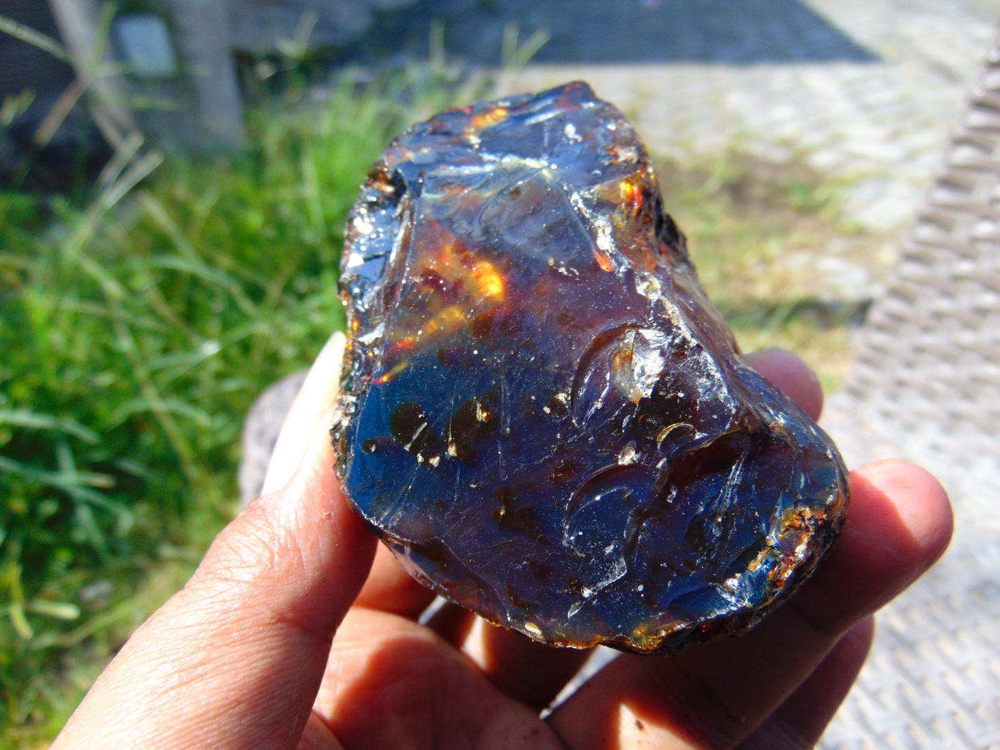 88 gram Rough Raw Indonesian Blue Amber for Healing AGRB131
