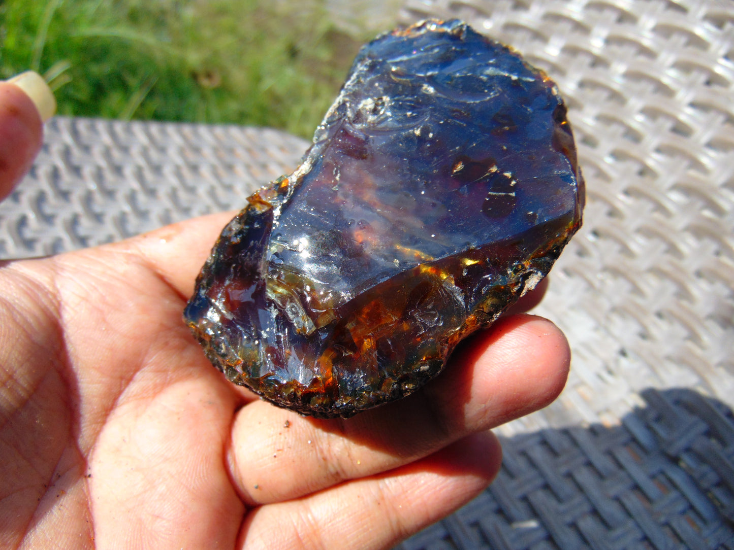 88 gram Rough Raw Indonesian Blue Amber for Healing AGRB131