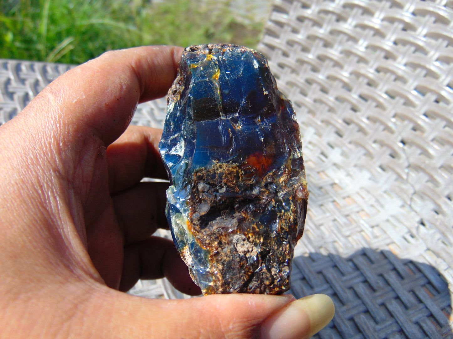 88 gram Rough Raw Indonesian Blue Amber for Healing AGRB131